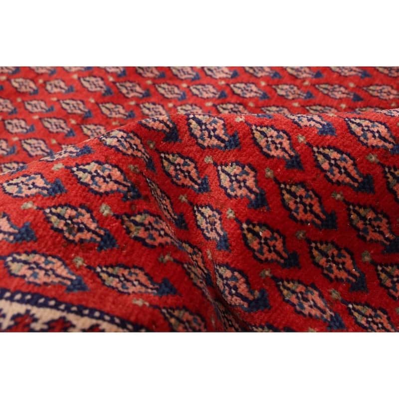 ECARPETGALLERY Hand-knotted Andelz Red Wool Rug - 6'3 x 9'9