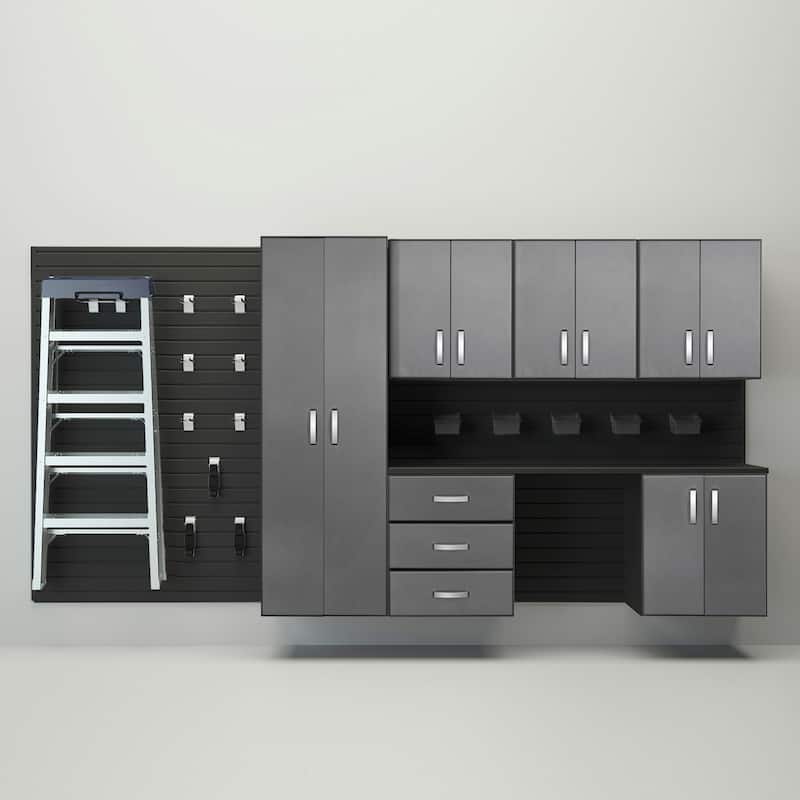 Flow Wall 24 Piece PVC Indoor Deluxe Cabinet Storage Set