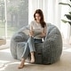 preview thumbnail 31 of 55, Giant Bean Bag Chair,Shell-Shaped Oversized Bean Bag Chair with Fille