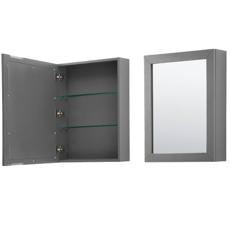 Daria 48 Inch Single Vanity, Cultured Marble Top, Medicine Cabinet