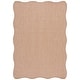 preview thumbnail 99 of 191, SAFAVIEH Courtyard Carolann Indoor/ Outdoor Waterproof Patio Backyard Rug 5'3" x 7'7" Rectangle Scallop - Natural/Cream