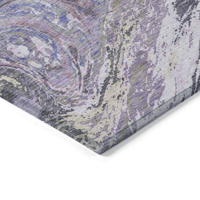 HomeRoots Abstract Transitional Rectangle Outdoor Rug