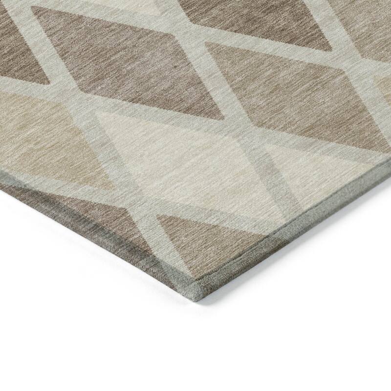 HomeRoots Geometric Transitional Rectangle Outdoor Rug