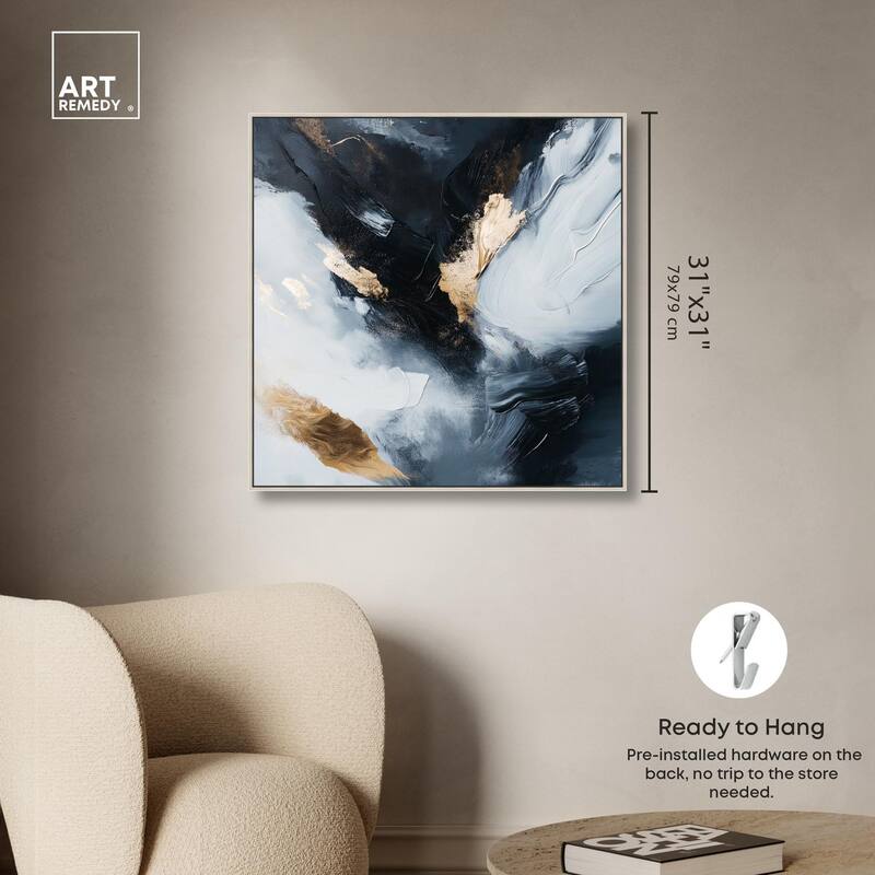 Golden Spark II Canvas by Art Remedy