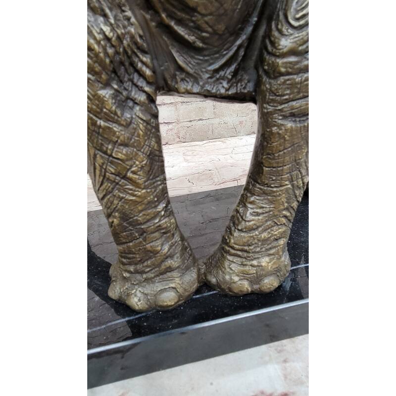 Sculpture Collectible Bronze Decor Vienna Imitative Elephant Bronze Statue Austrian Statue