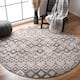 SAFAVIEH Amsterdam Bridget Moroccan Boho Rug - 11' x 11' Round - Light Grey/Brown