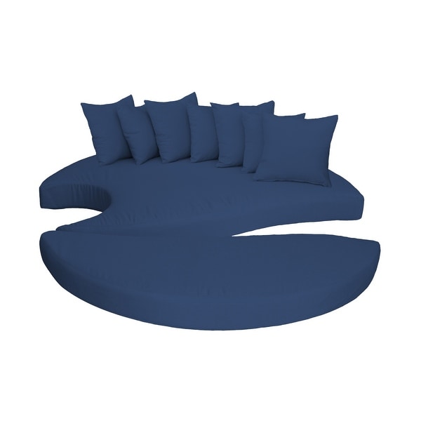 TK Classics Patio Cushion Cover Set for Sun Bed Cushions - Bed