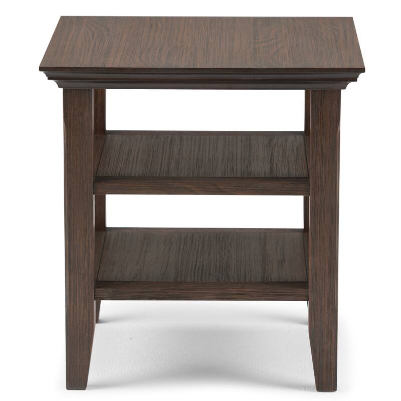 WYNDENHALL Normandy Solid Wood Square Transitional End Table - 19 inch Wide