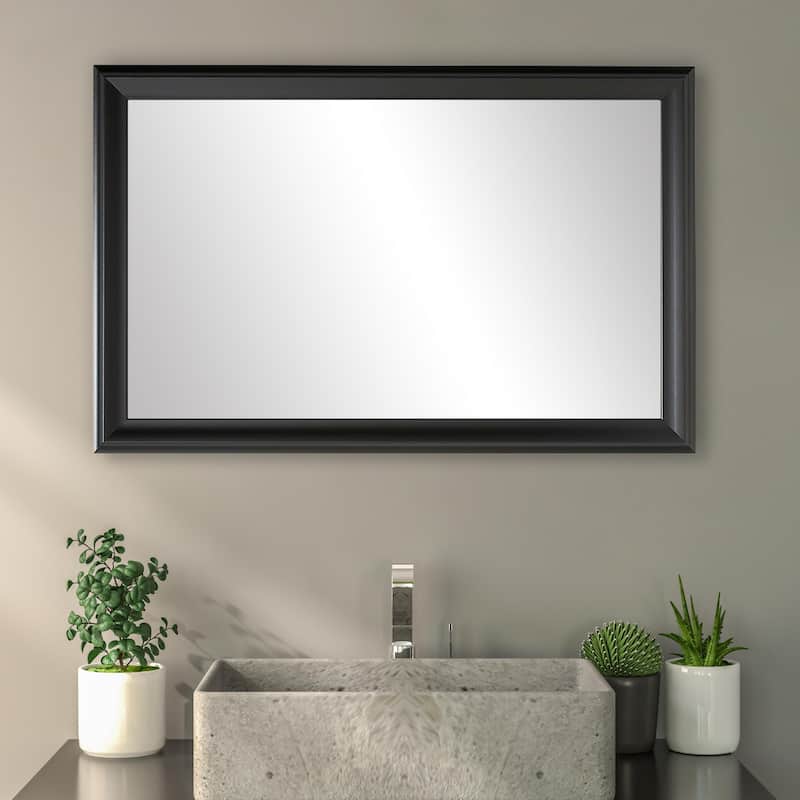 Frame My Mirror Black Framed Wall Mirror, Woodford Design