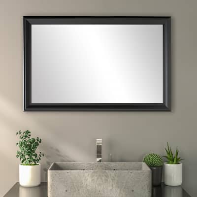 Frame My Mirror Black Framed Wall Mirror, Woodford Design