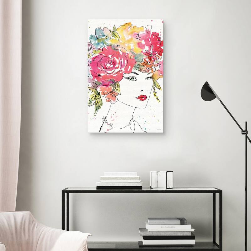 Floral Figures I by Anne Tavoletti Canvas Art Print