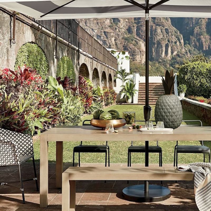 Grey and Rustic Brown Pineapple Garden Indoor Outdoor Statue