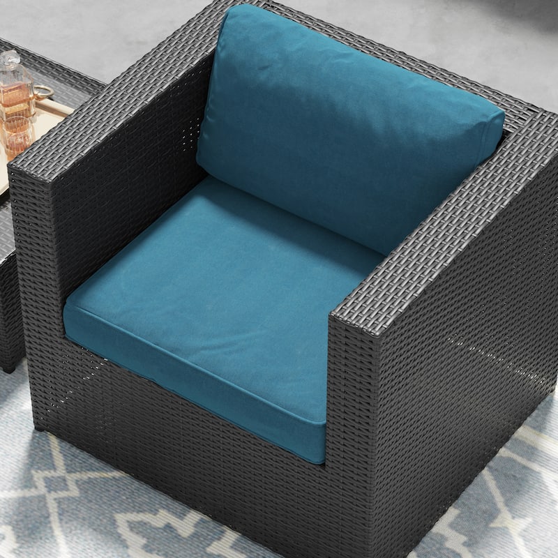 Corvus Xavier 13-piece Sectional Wicker Patio Sofa Set