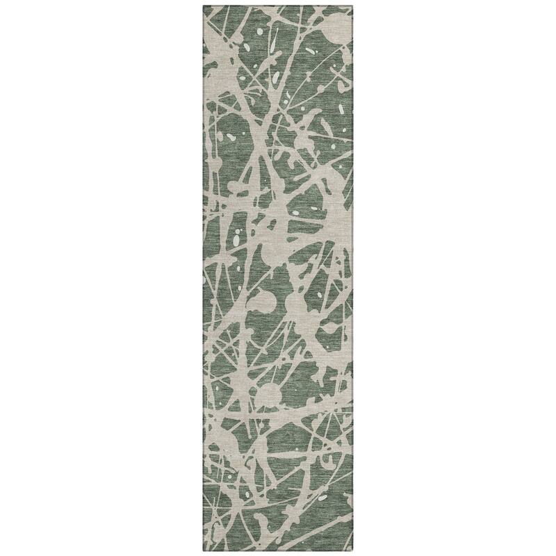 Machine Washable Indoor/ Outdoor Modern Campo Chantille Rug