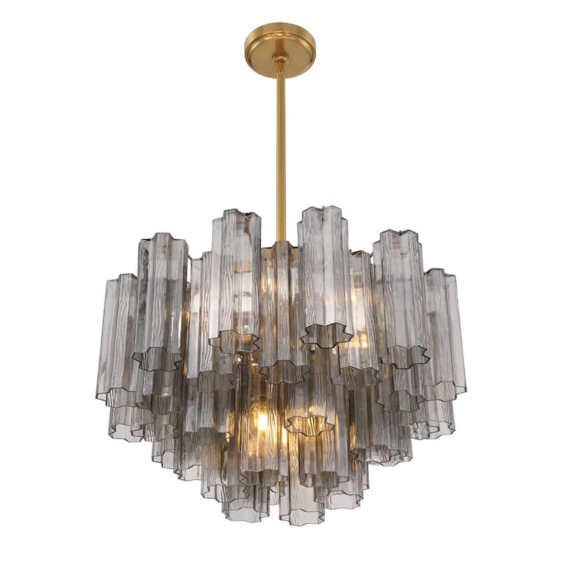 Crystorama Lighting Group ADD-308-SM Addis 9 Light 22" Wide Chandelier