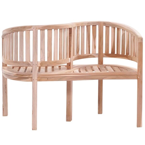 Vidaxl Solid Teak Garden Bench Outdoor Wooden 2 Seater Patio Park Furniture