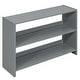 preview thumbnail 5 of 10, Twin Size Low Loft Kids Bed Frame with Movable Shelves, Decorative Chalkboard & Guardrails for Bedroom, Easy Assembly, Grey
