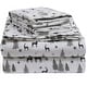 preview thumbnail 16 of 146, EnvioHome Heavyweight Cotton Flannel Bed Sheet Set & Pillow Cases Full - Forest Deer