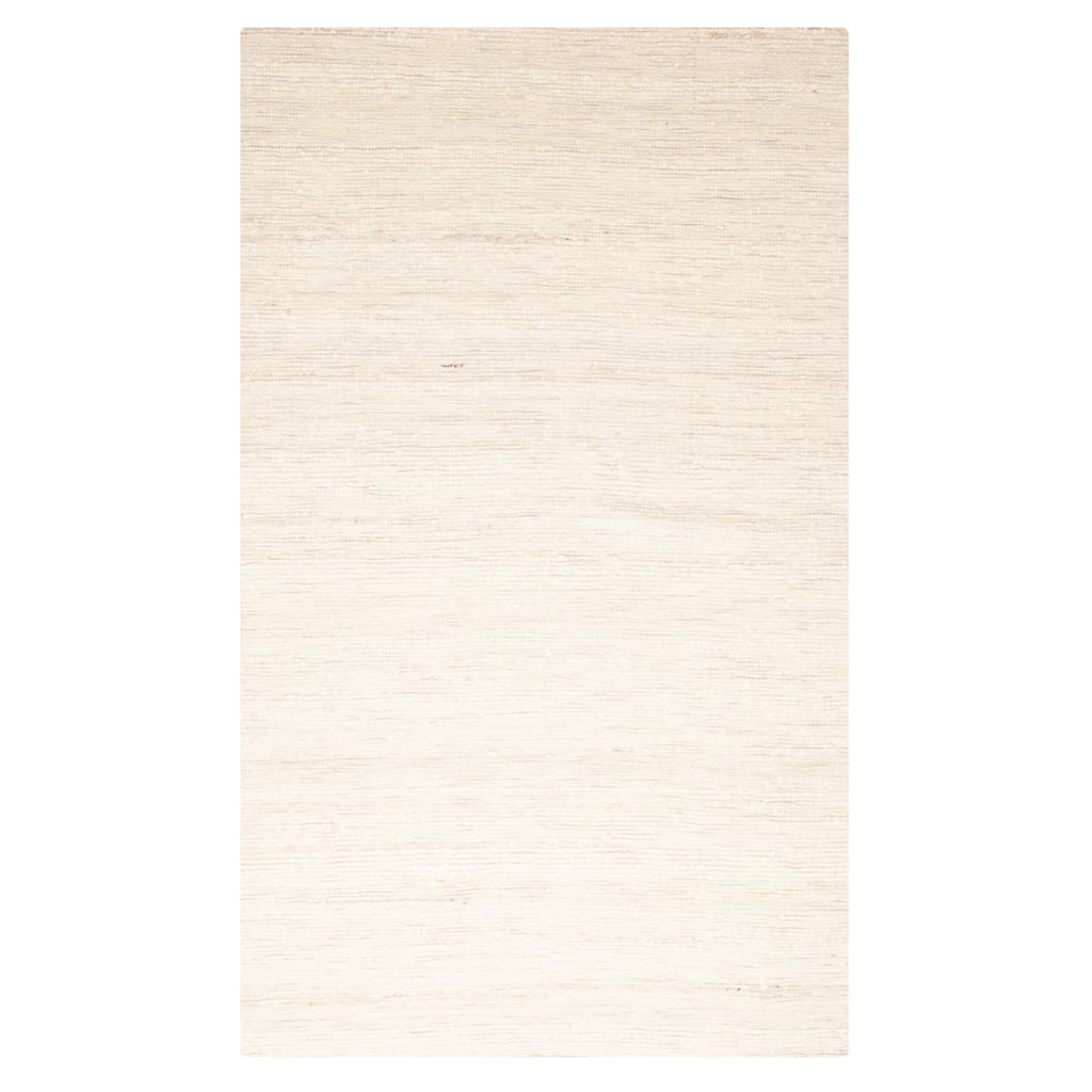 ECARPETGALLERY Braid weave Sienna Cream Wool Rug - 5'0 x 8'2