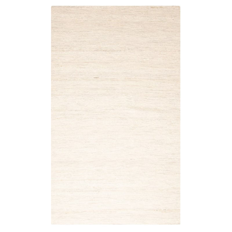 ECARPETGALLERY Braid weave Sienna Cream Wool Rug - 5'0 x 8'2