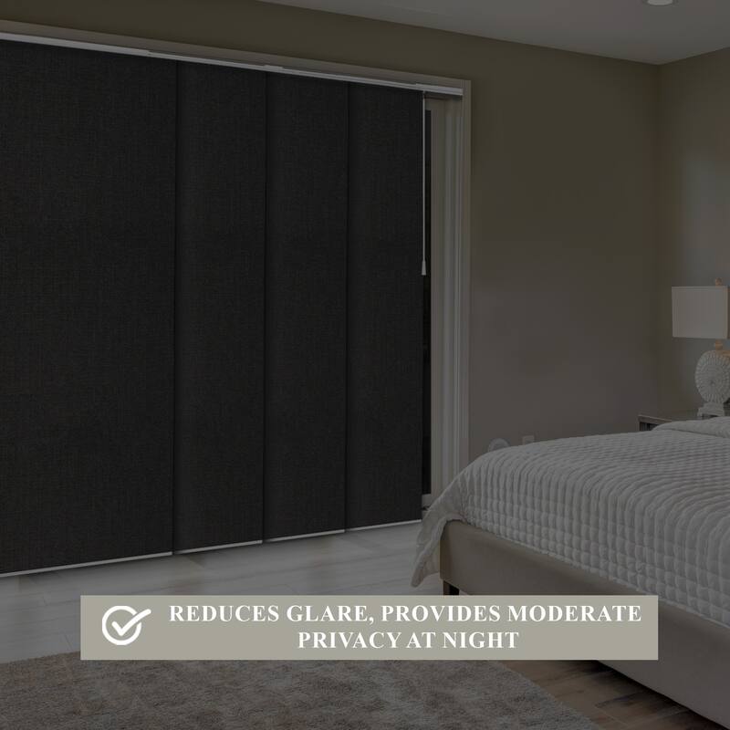 CHICOLOGY Adjustable Sliding Panels, 4-Rail Track, Light Filtering