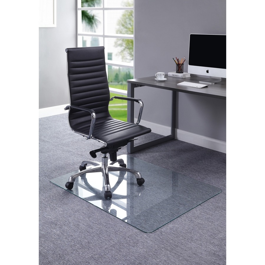Lorell glass chair mat 48x60 sales