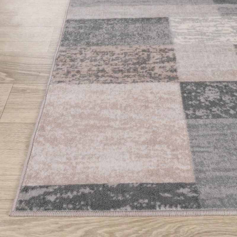 Superior Rockwood Modern Geometric Washable Indoor Runner or Area Rug