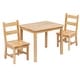 preview thumbnail 32 of 41, Kids 3 Piece Solid Hardwood Table and Chair Set for Playroom, Kitchen