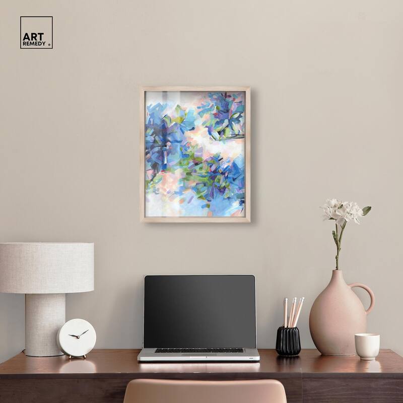 Blue Botanicals Shadowbox by Art Remedy