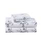 preview thumbnail 64 of 92, Laura Ashley Printed Cotton Flannel Sheet Set Jessika Purple - Full