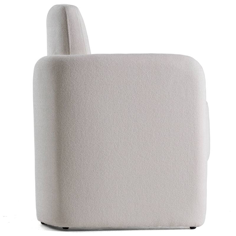 Modrest Hermosa Modern White Fabric Dining Chair