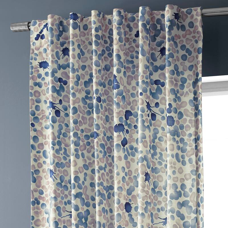 Exclusive Fabrics Textured Cotton Printed Curtains for Bedroom and Living room (1 Panel)