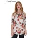 Simply Ravishing Women's Cold Shoulder Flare 3/4 Sleeve Blouse Top Tunic Shirt (Size: S-5X) - Thumbnail 5