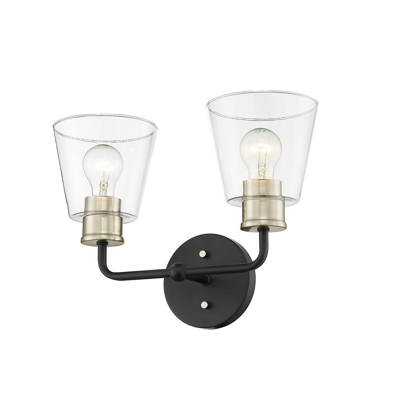 Millennium Lighting Cameron 2 Light Vanity Light with Clear Glass Shades