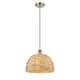 Option Antique Brass / Natural Rattan