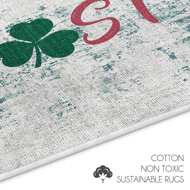 US States Design 3 Piece Bathroom Rugs Set - Non-Slip Ultra Thin Bath Rugs for Bathroom Floor - Washable Bathroom Mats Set