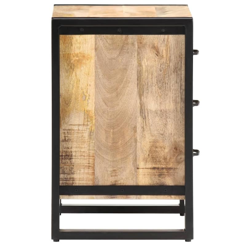 vidaXL Bedside Cabinet 15.7"x13.8"x21.7" Solid Mango Wood