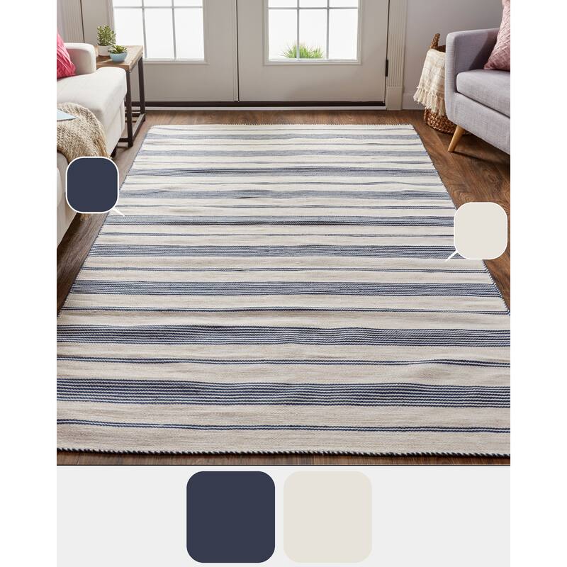 Granberg Eco-Friendly PET Rug, Outdoor, Black/White, Area Rug