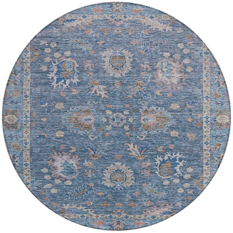 HomeRoots Floral Traditional Rectangle Outdoor Rug