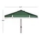 preview thumbnail 28 of 34, SAFAVIEH Milan 9ft Round Outdoor Patio Umbrella with Fringe Trim - UV Resistant, Crank Lift & Button Tilt