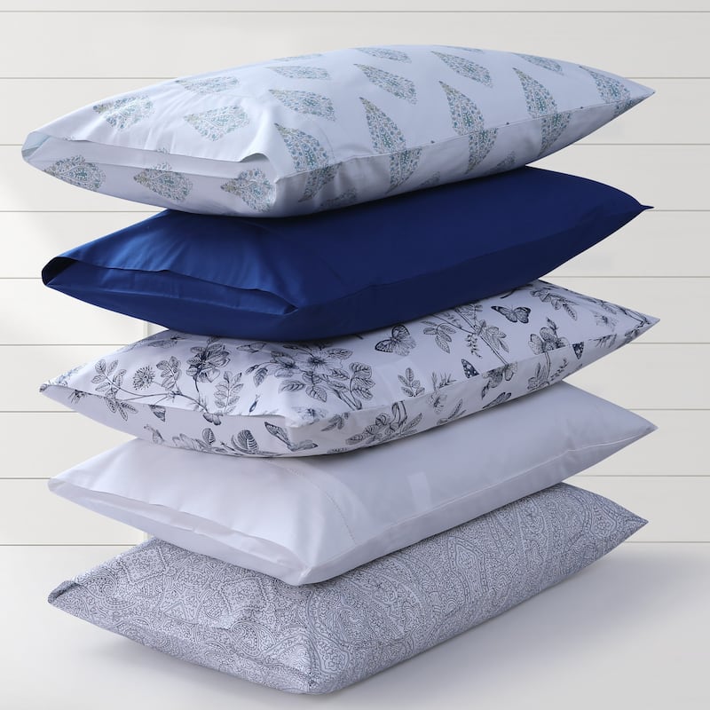 Tribeca Living Organic Cotton 400 Thread Count Percale Extra Deep Pocket Sheet Set