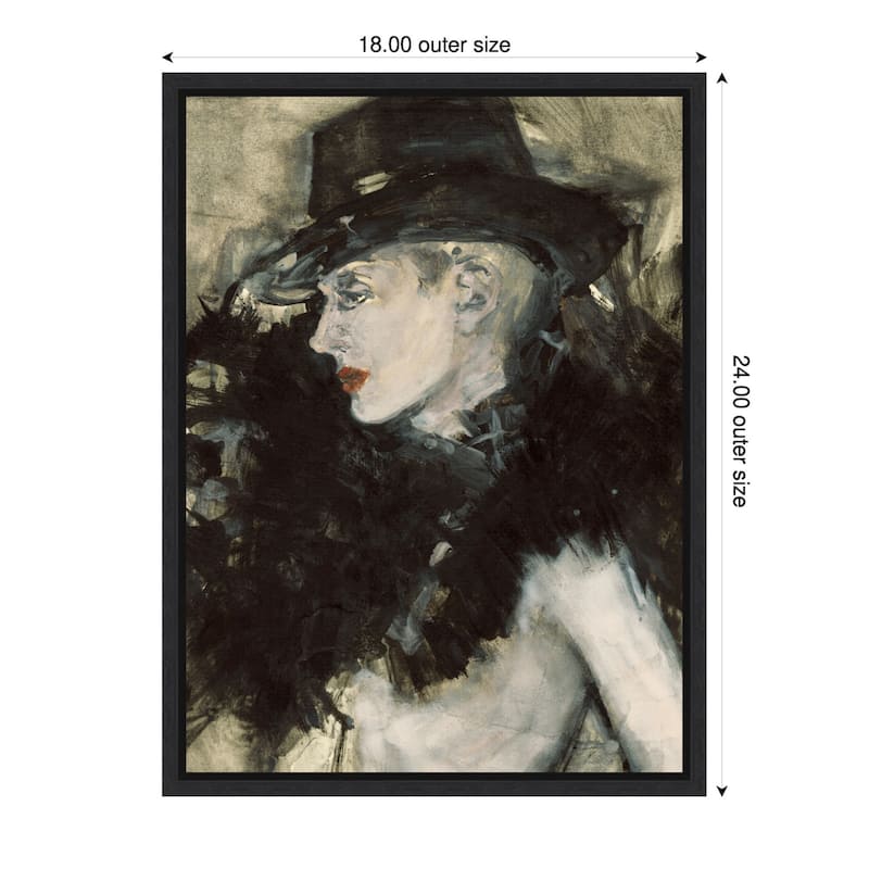 Mysterious Allure by Ute Rathmann (18 x 24 in.), Framed Canvas Wall Art Print