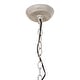 preview thumbnail 11 of 10, Farmhouse Distressed White 4-Light Wooden Drum Chandelier