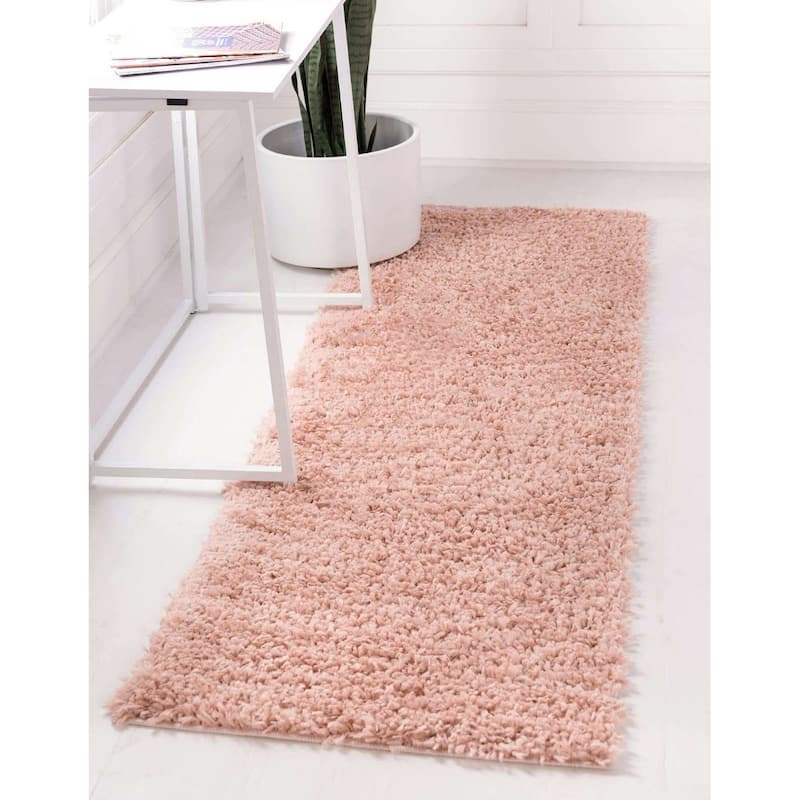 Shag Turhal Collection Area Rug - Dusty Rose - 2'2"x6'7"