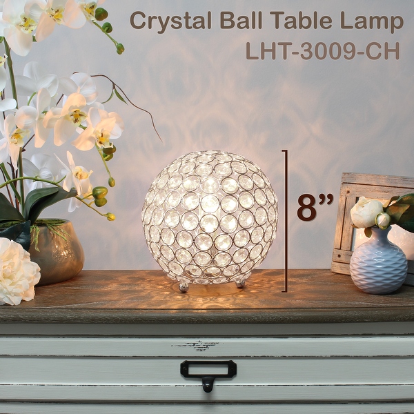 Metal sphere table lamp on sale