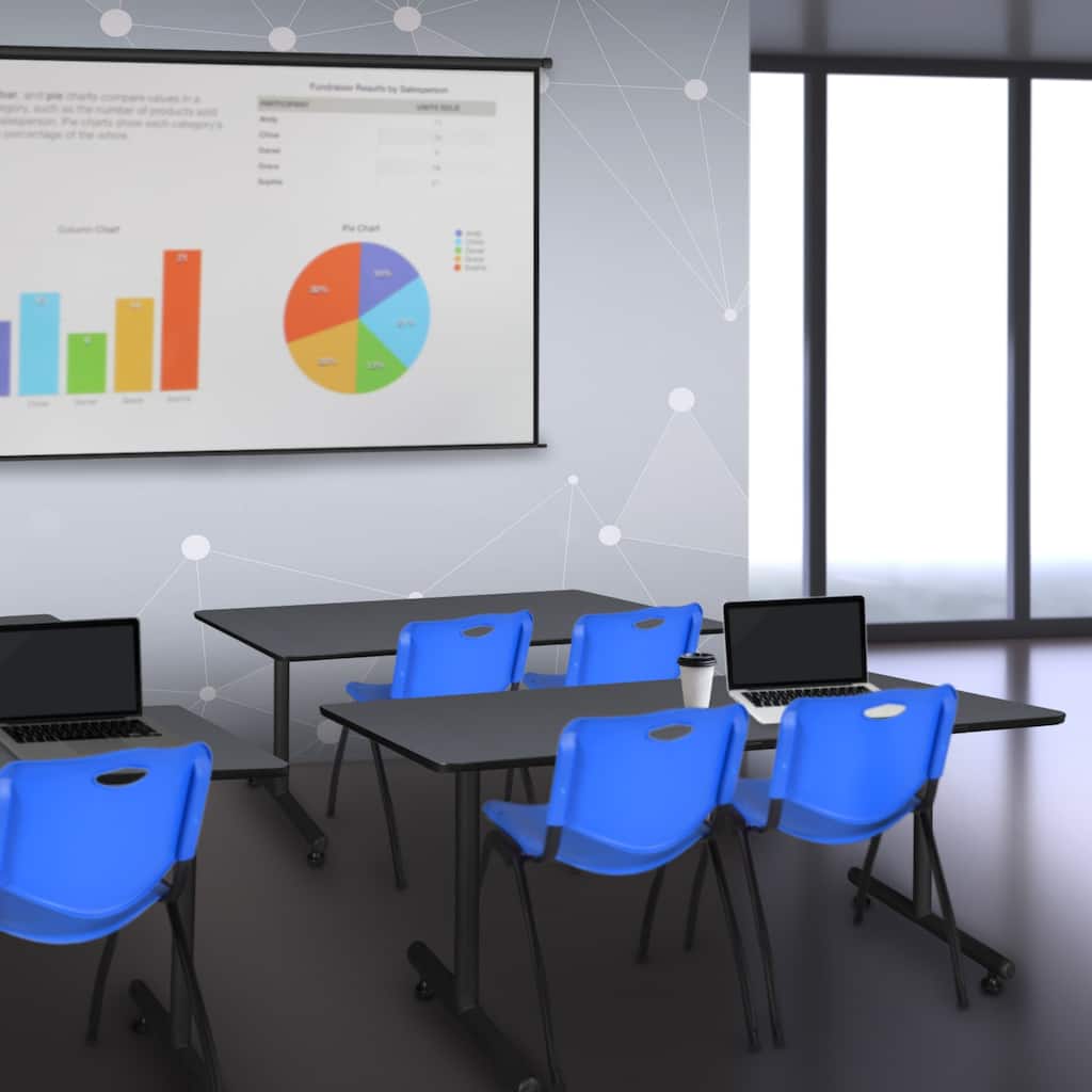 42" x 24" Training Table- Grey