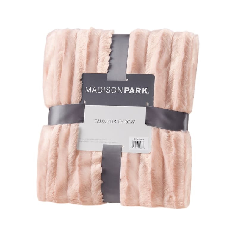 Madison Park Duke Long Fur Throw