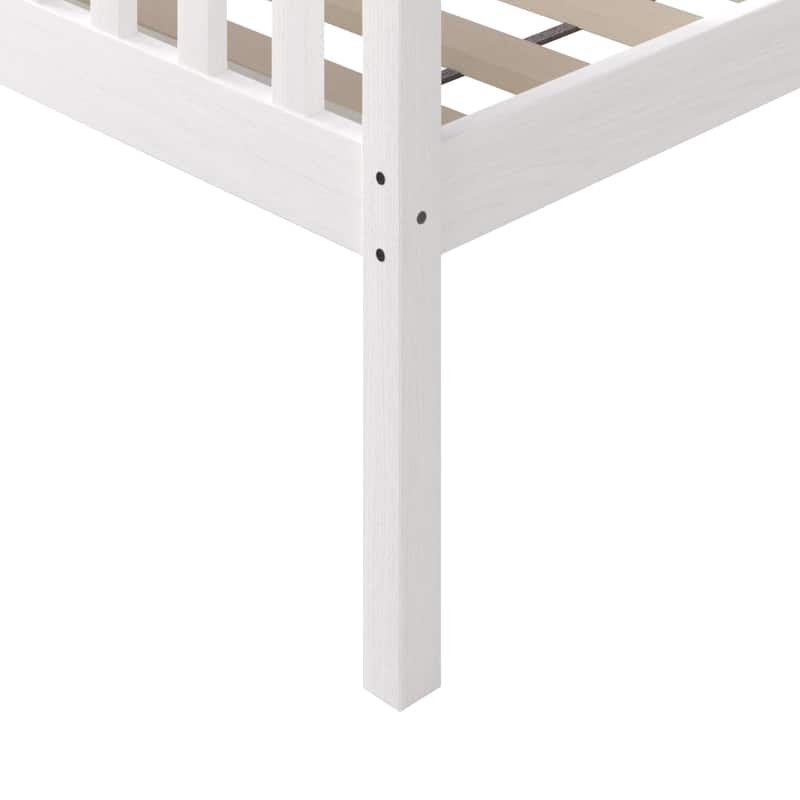 CraftPorch Mid-Century Twin Over Twin Bunk Bed