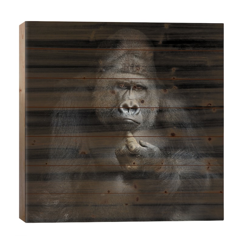 IMHO Print On Wood by Antje Wenner-Braun - Multi-Color - 26x26x1.5