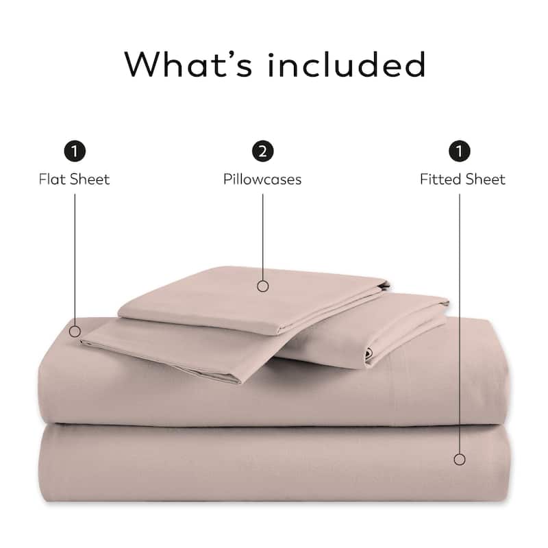 Color Sense 100% Cotton Ultra-lightweight Sheet Set